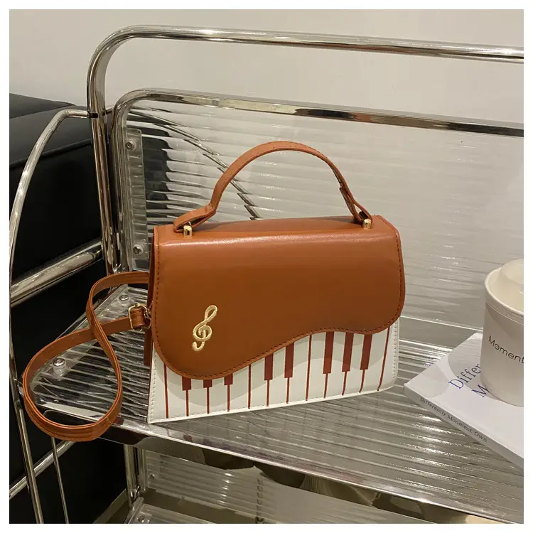 2025 Women's Blue Striped Shoulder Bag with Chain Strap — feature 16