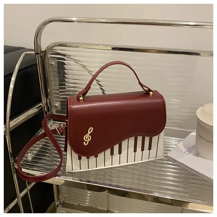 2025 Women's Blue Striped Shoulder Bag with Chain Strap — feature 18