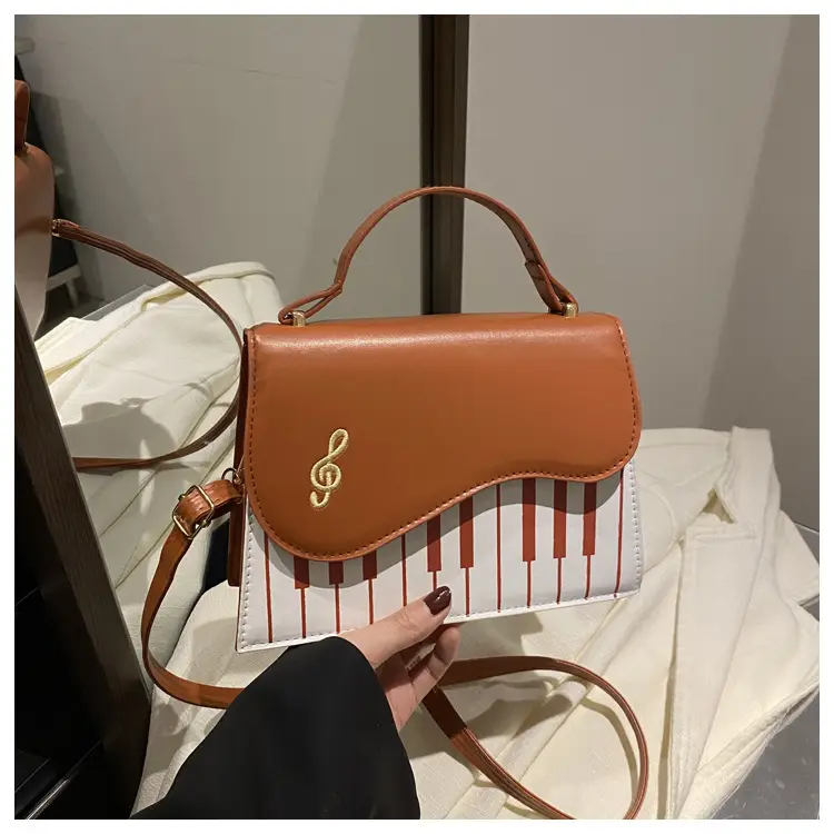 2025 Women's Blue Striped Shoulder Bag with Chain Strap - Image 2