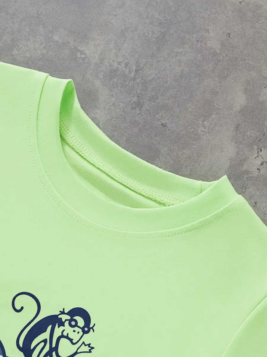 Green Cartoon Elephant T-Shirt for Boys Small Kids - Image 13