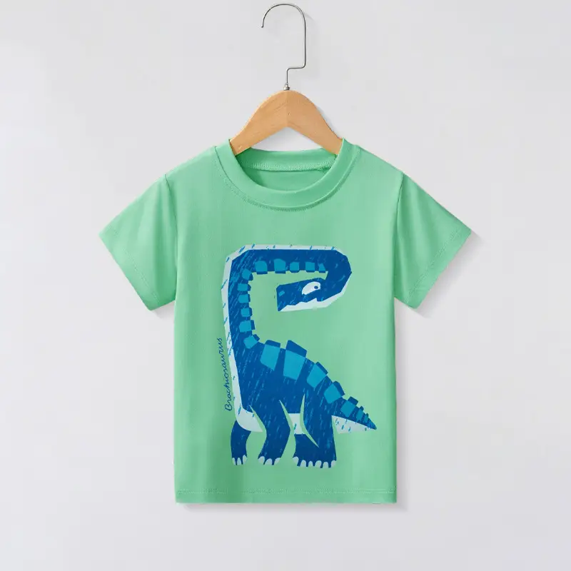 Green Cartoon Elephant T-Shirt for Boys Small Kids - Image 10