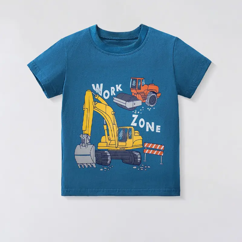 Green Cartoon Elephant T-Shirt for Boys Small Kids - Image 8