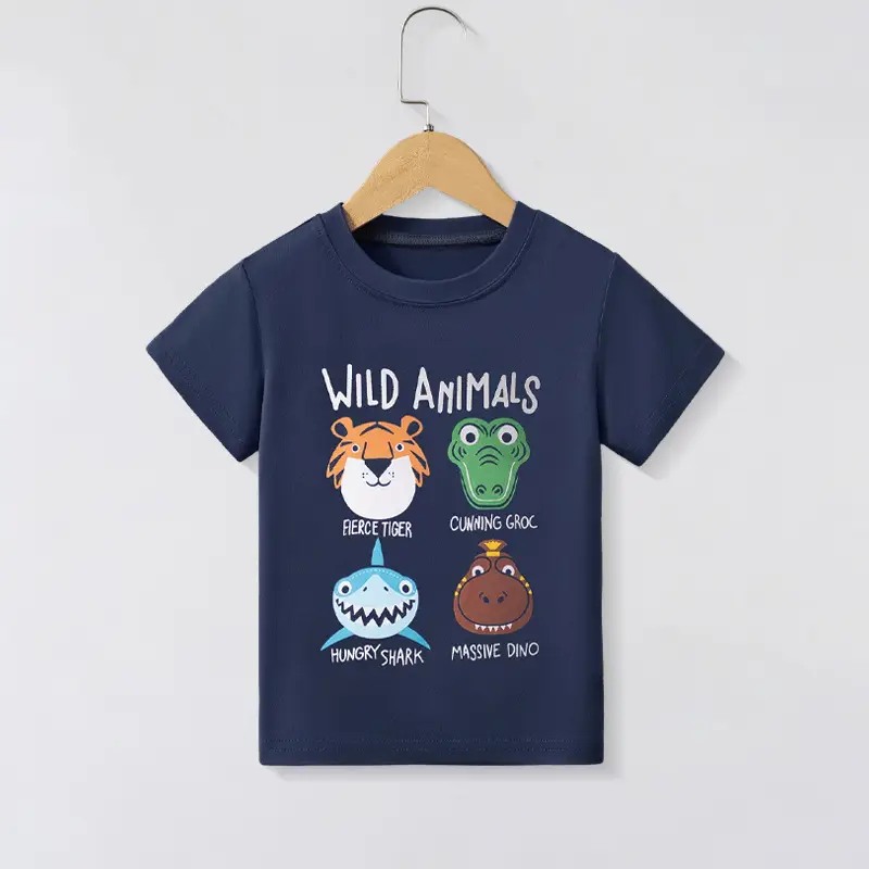 Green Cartoon Elephant T-Shirt for Boys Small Kids - Image 9
