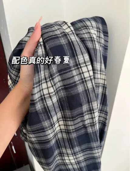 American Yellow Plaid Shirt Women's Spring New Dopamine Shirt Jacket Loose Casual Retro Couple Top