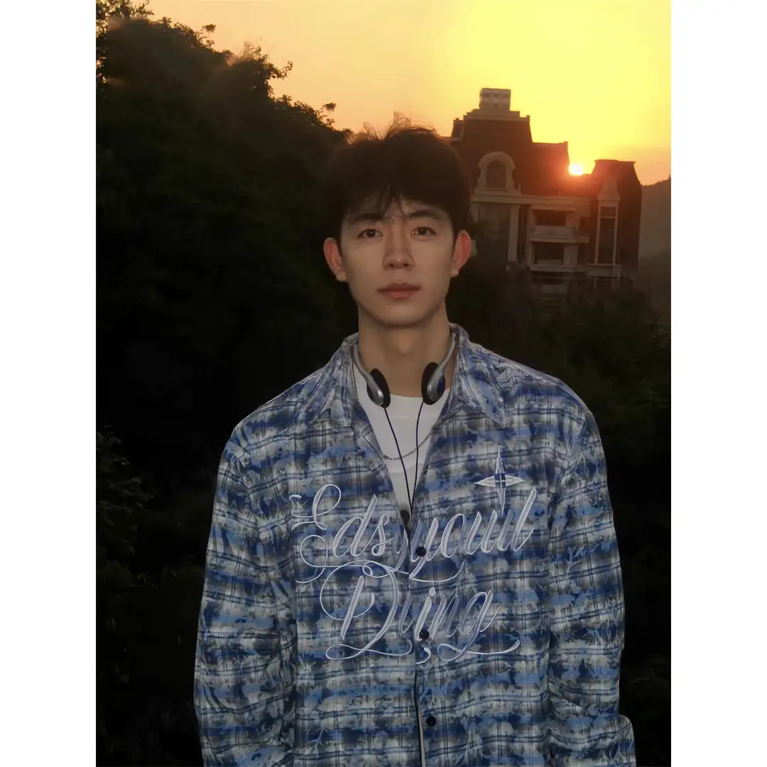American Yellow Plaid Shirt Women's Spring New Dopamine Shirt Jacket Loose Casual Retro Couple Top