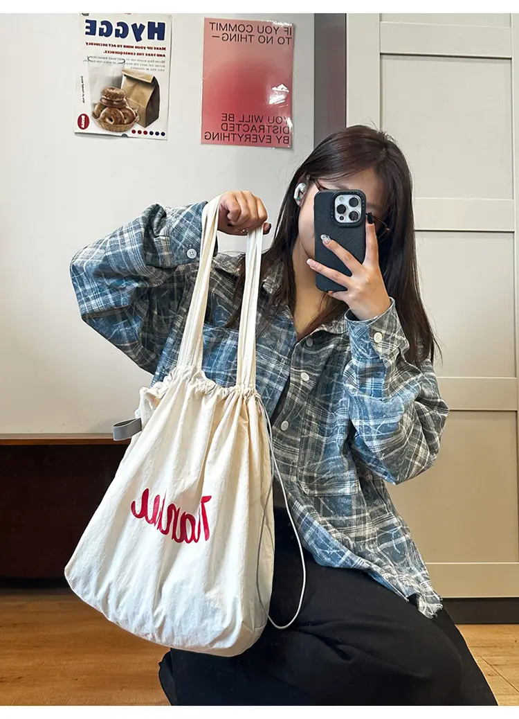 Tianku Drawstring Shoulder Bag for Women Large Capacity Lightweight — feature 14