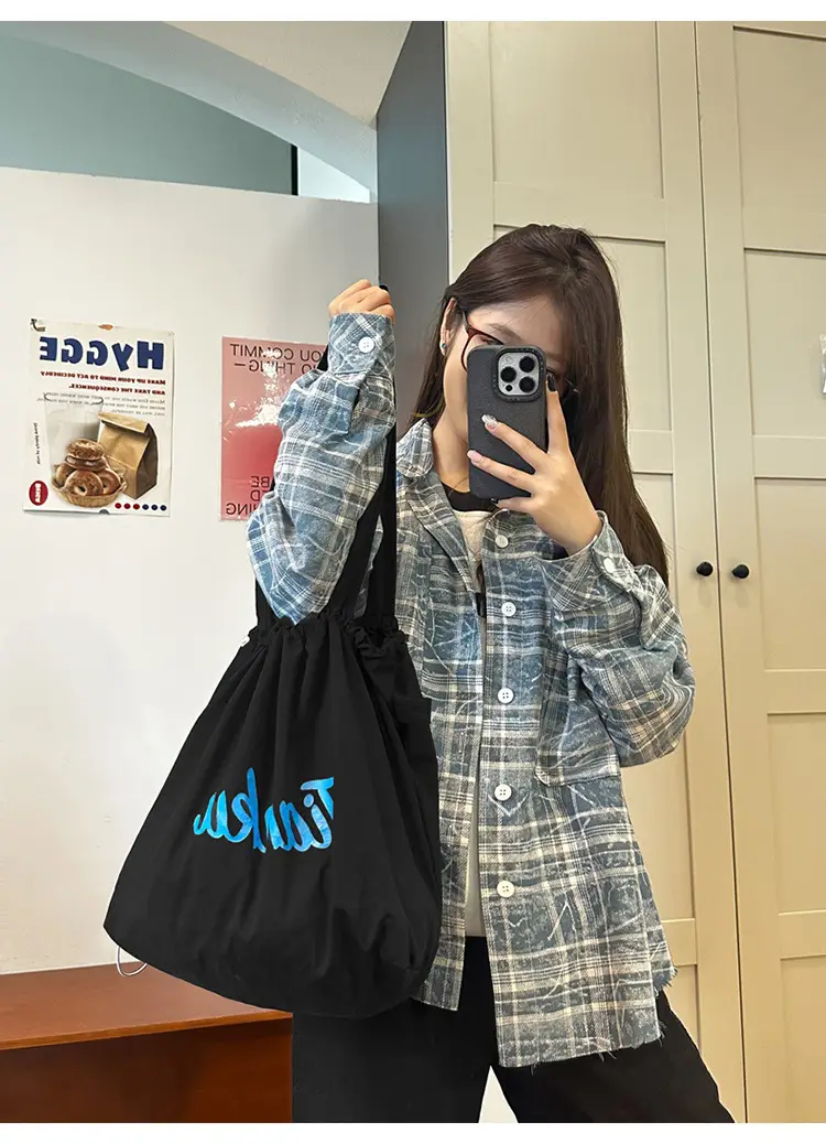 Tianku Drawstring Shoulder Bag for Women Large Capacity Lightweight — feature 17