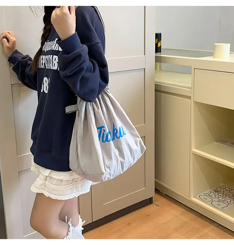 Tianku Drawstring Shoulder Bag for Women Large Capacity Lightweight — feature 23