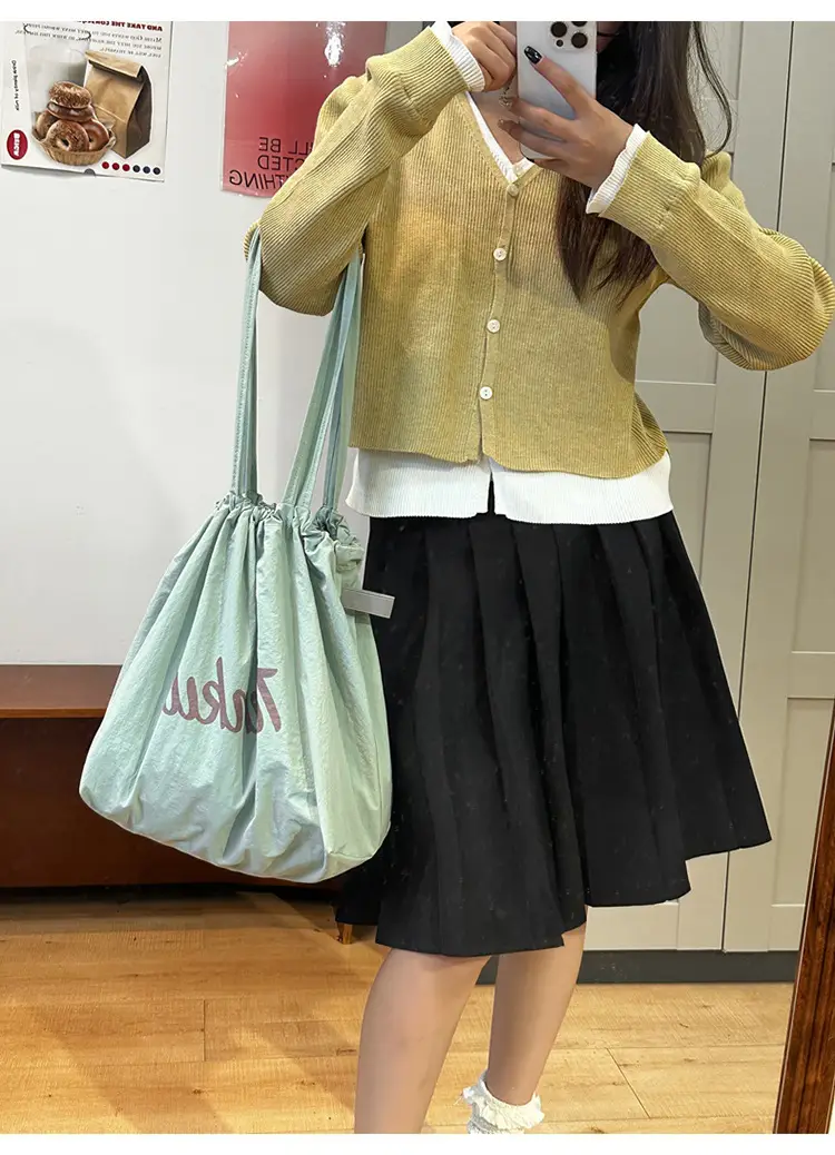 Tianku Drawstring Shoulder Bag for Women Large Capacity Lightweight — feature 31