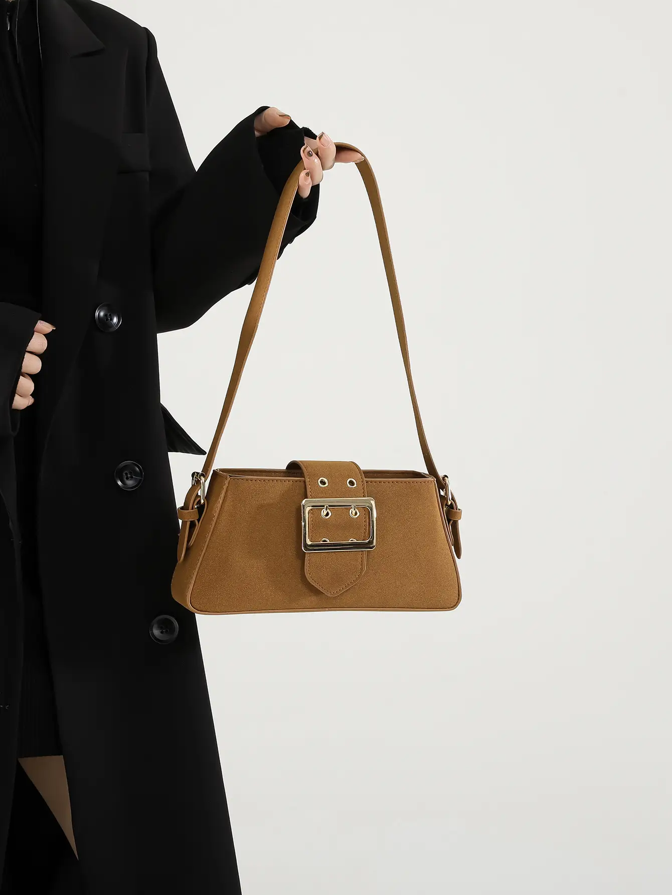 Nude Frosted Shoulder Bag for Women 2025 - Image 7