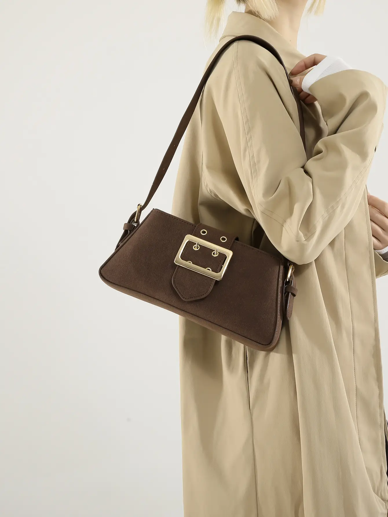 Nude Frosted Shoulder Bag for Women 2025 - Image 11