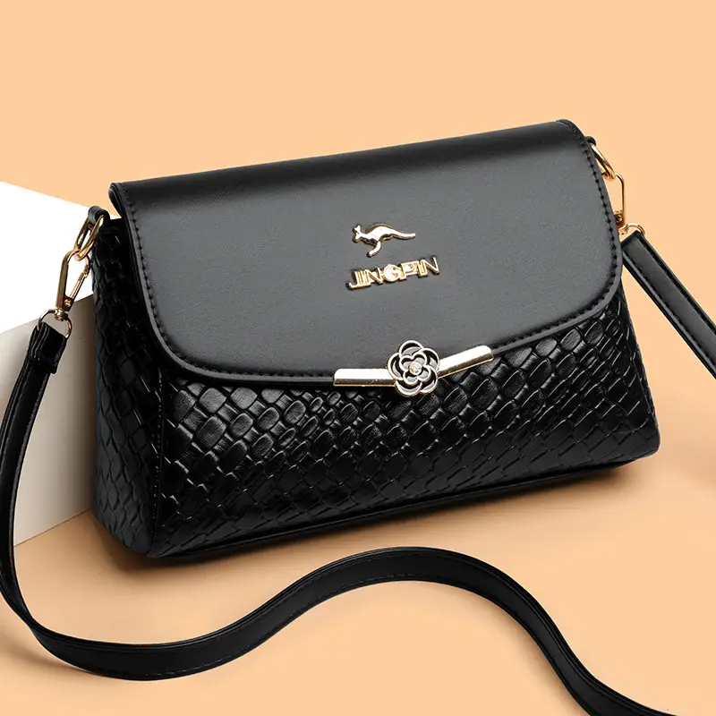 Black New Woven Crossbody Bag for Women - Image 4