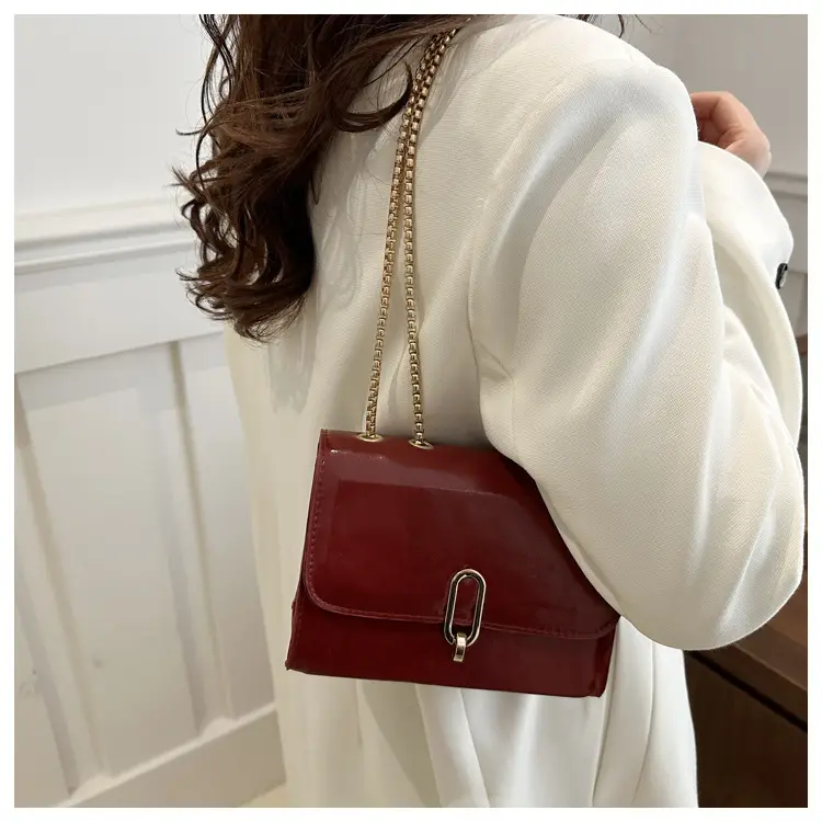 Women's Red French Style Shoulder Crossbody Bag 2025 — feature 17