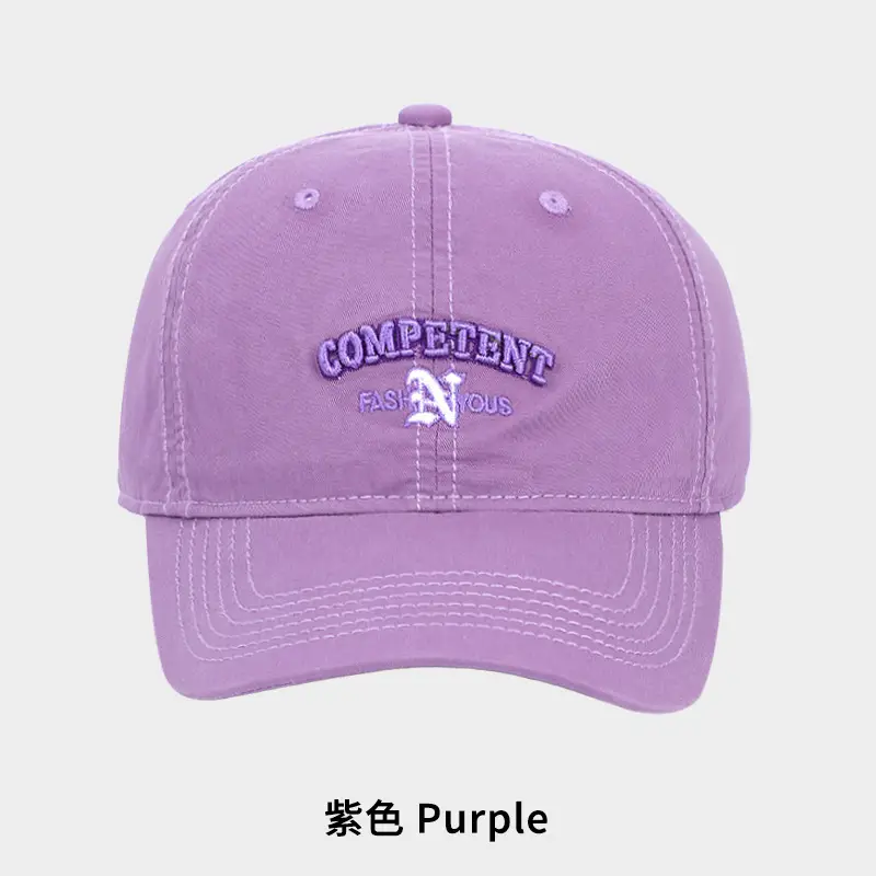Purple Embroidered Baseball Cap for Women Men - Image 8