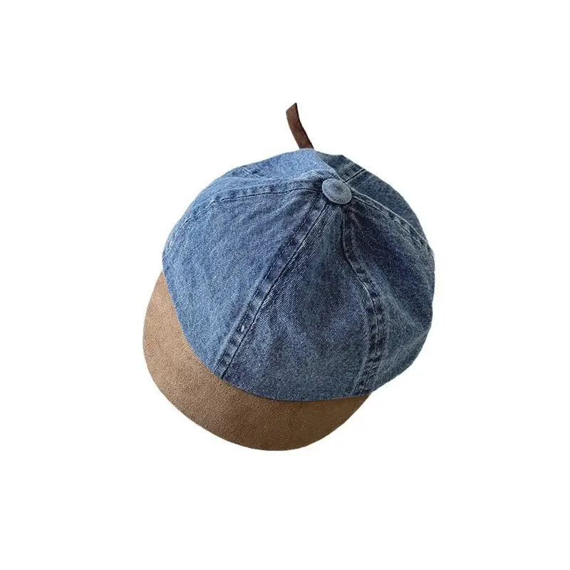 Denim Baseball Cap Blue for Kids Spring Autumn 2025 - Image 8