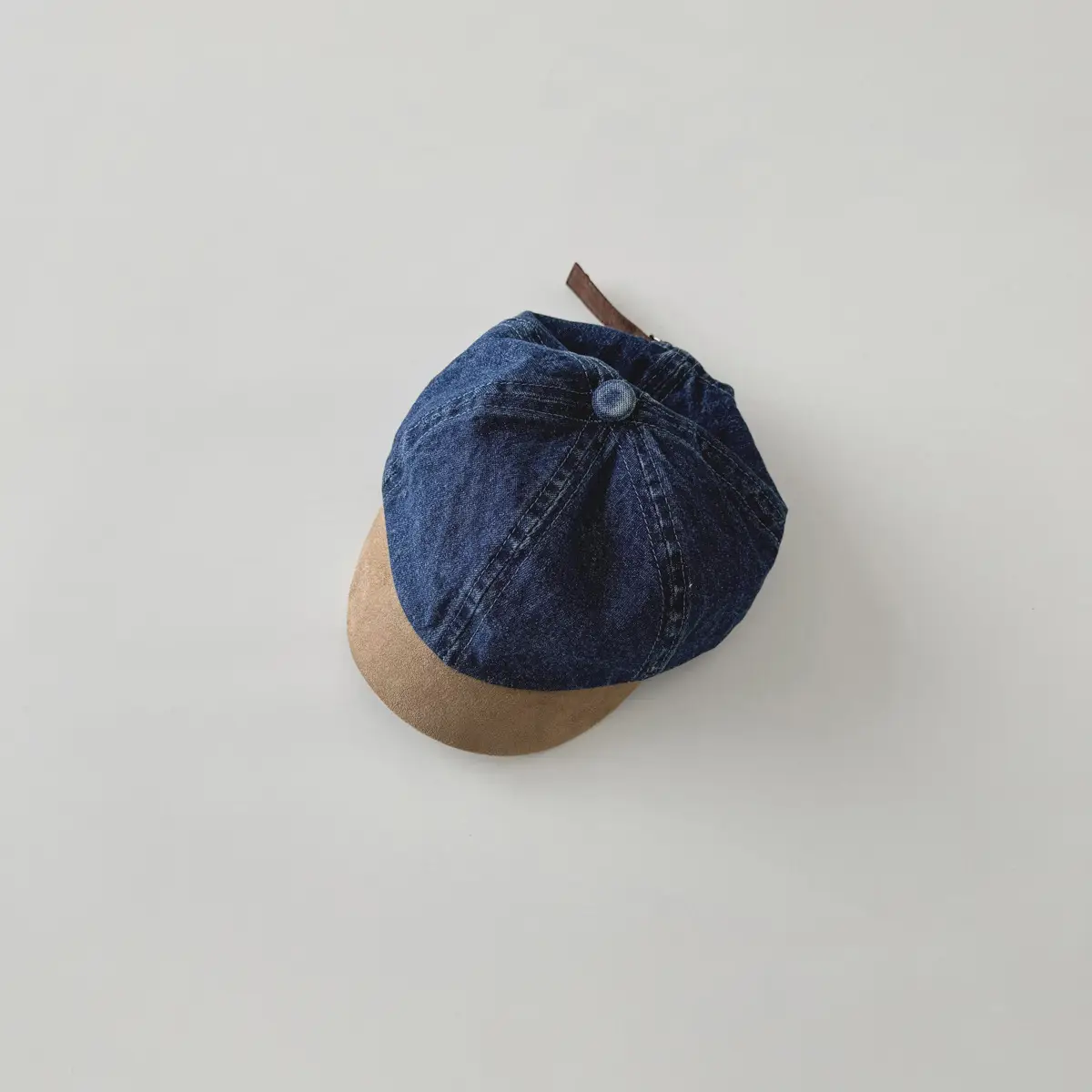 Denim Baseball Cap Blue for Kids Spring Autumn 2025 - Image 3