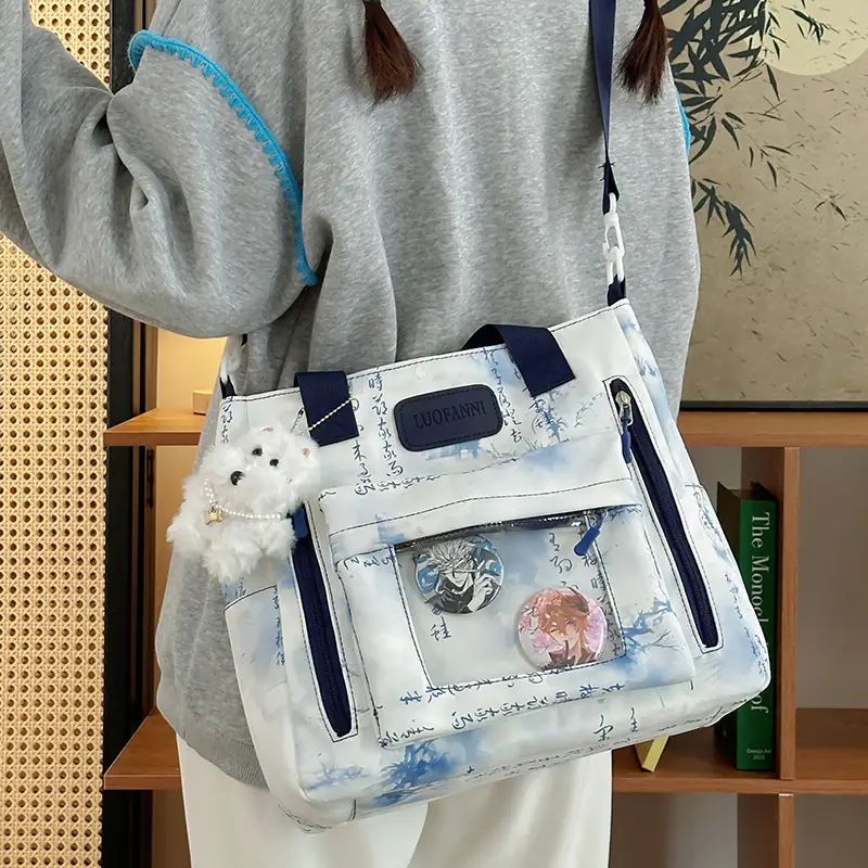 New Blue Transparent Crossbody Bag for Girls School Travel - Image 5