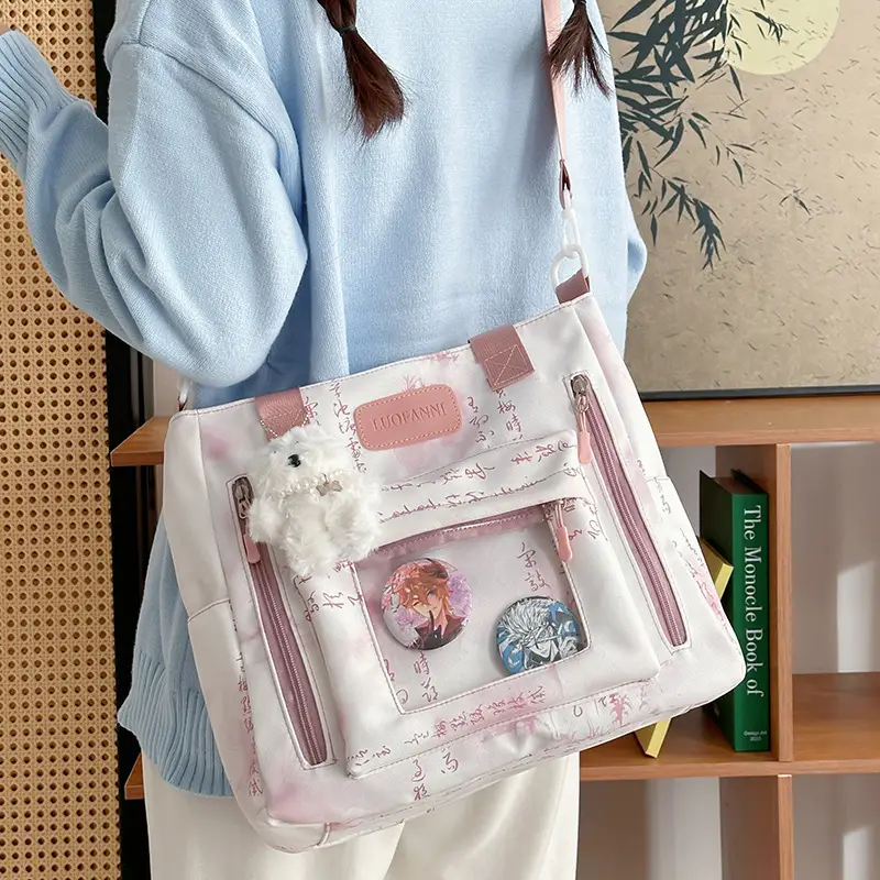 New Blue Transparent Crossbody Bag for Girls School Travel - Image 8