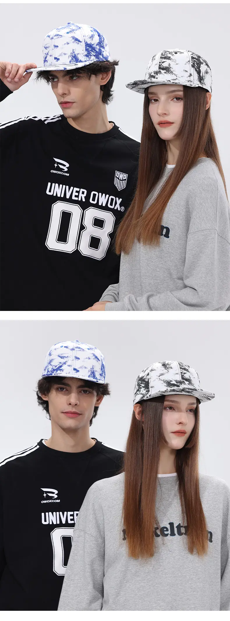 Jungle Bill Ink Painting Hip Hop Cap Hard Top Cap Export Quality Baseball Cap Fashion Trendy Cross Border — feature 13