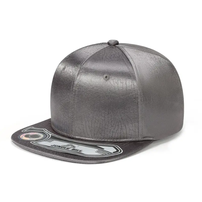 Hard Top Baseball Cap with Flat Brim Brown - Image 9