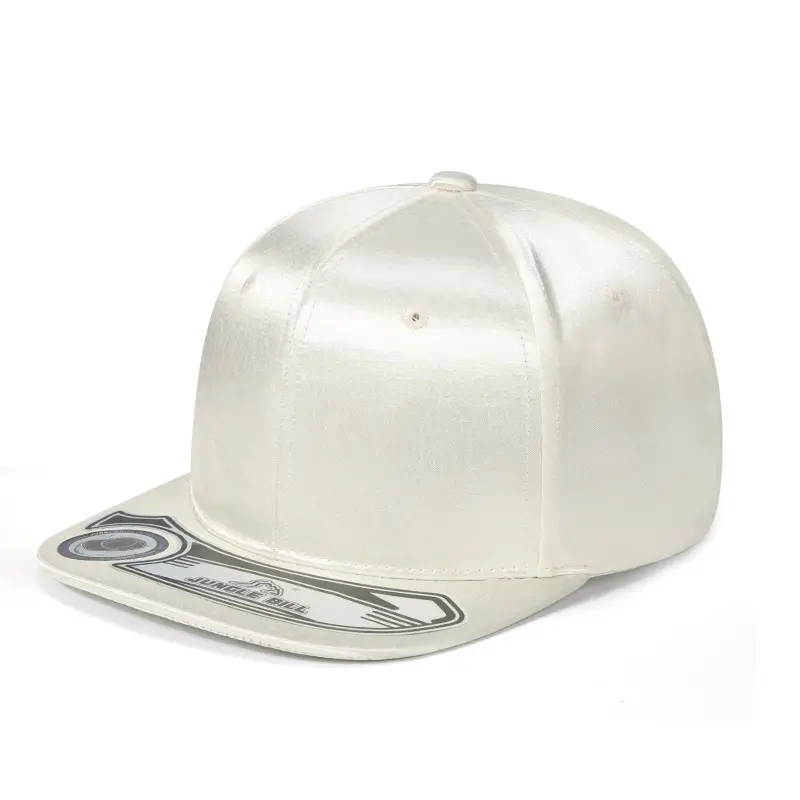 Hard Top Baseball Cap with Flat Brim Brown - Image 2