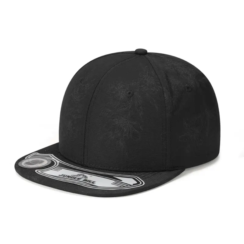 Jungle Bill Jacquard Hip Hop Cap Beige Hard Top - Image 3