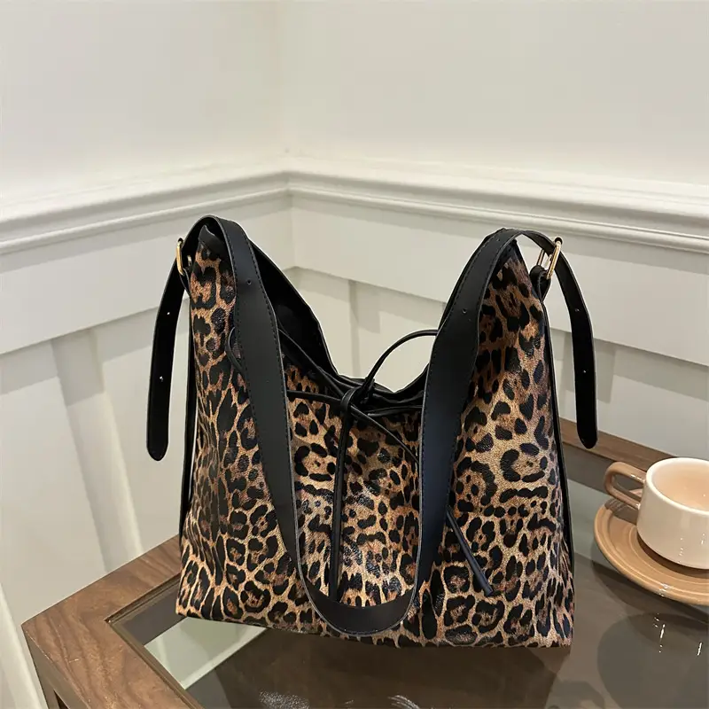 Leopard Print Women's Shoulder Bag 2025 New Style - Image 5