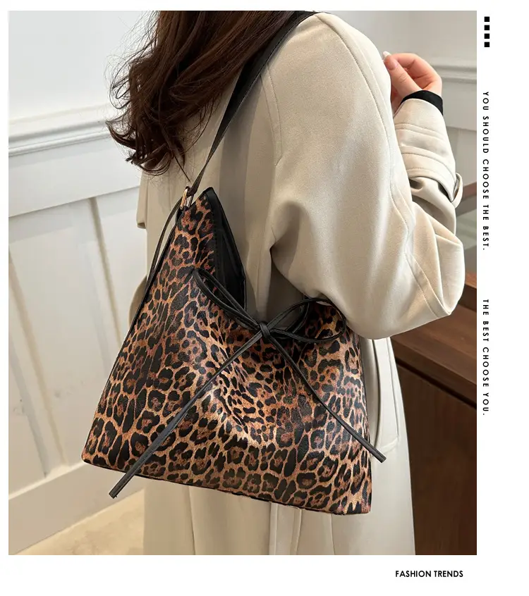Leopard Print Women's Shoulder Bag 2025 New Style — feature 1