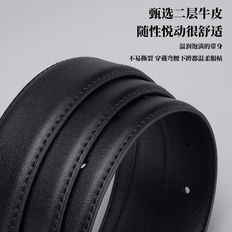 Women Genuine Leather Belt with Silver Buckle - Image 7