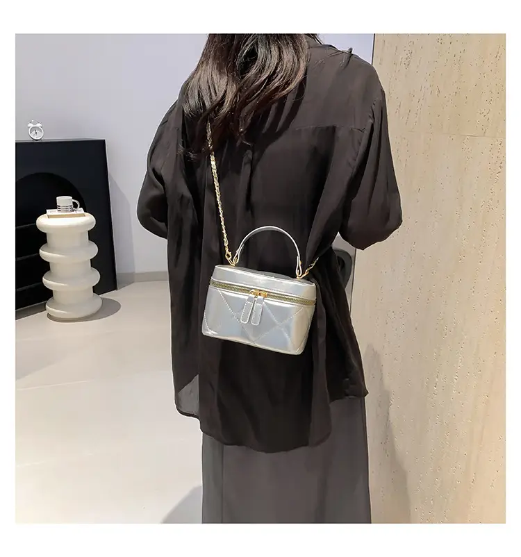 Pink Rhombic Chain Shoulder Crossbody Bag 2025 — feature 20