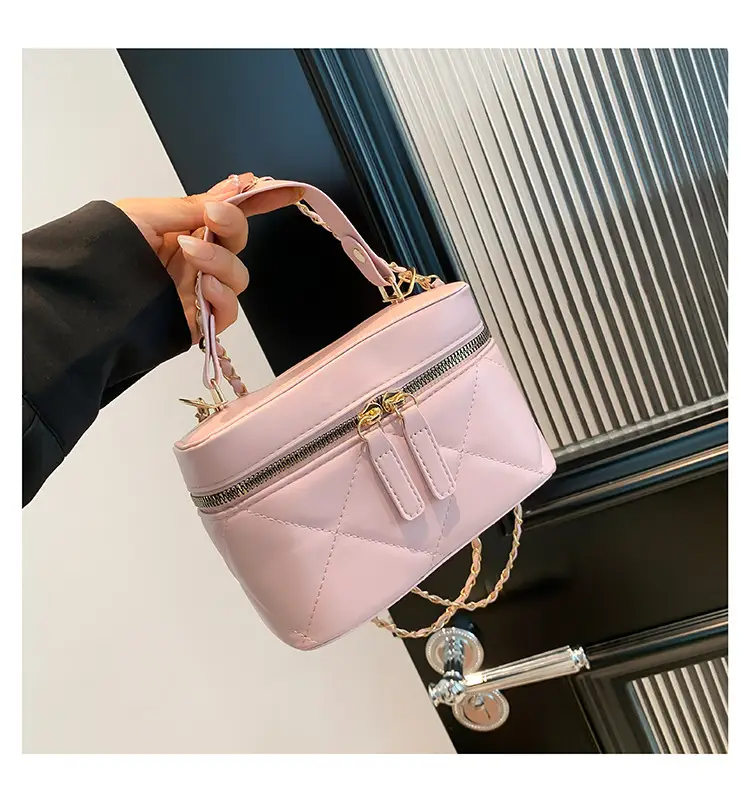 Pink Rhombic Chain Shoulder Crossbody Bag 2025 — feature 29