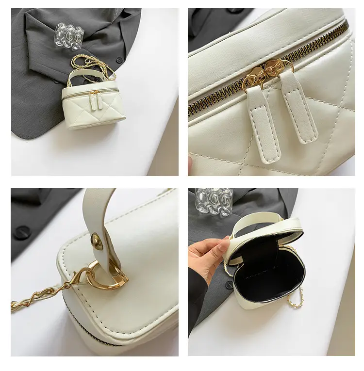 Pink Rhombic Chain Shoulder Crossbody Bag 2025 — feature 9