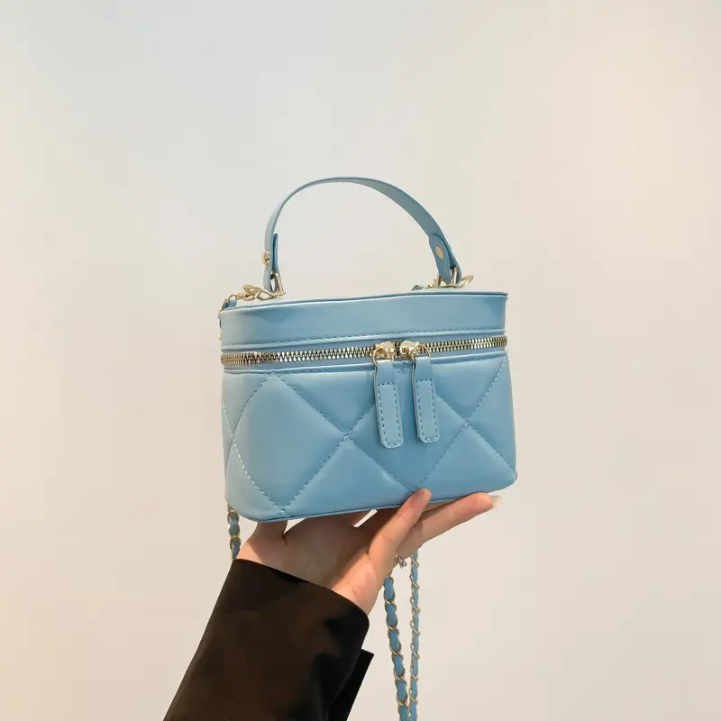 Pink Rhombic Chain Shoulder Crossbody Bag 2025 - Image 5