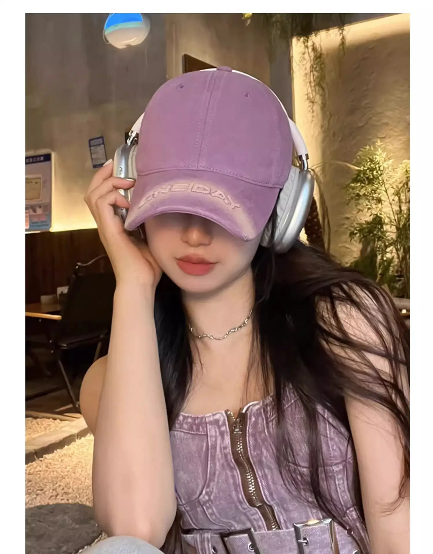 Purple Vintage Baseball Cap for Men Women — feature 4