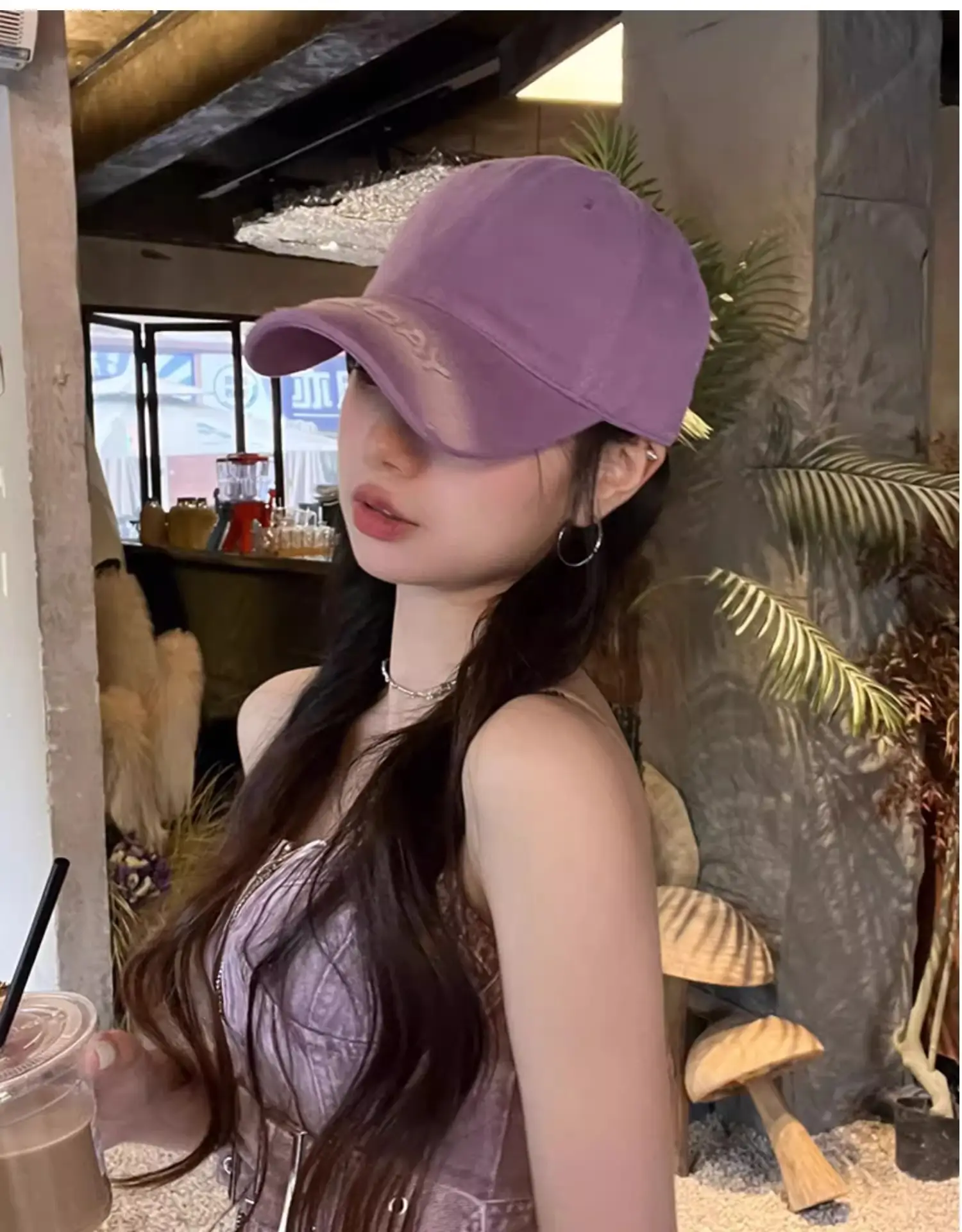 Purple Vintage Baseball Cap for Men Women — feature 6