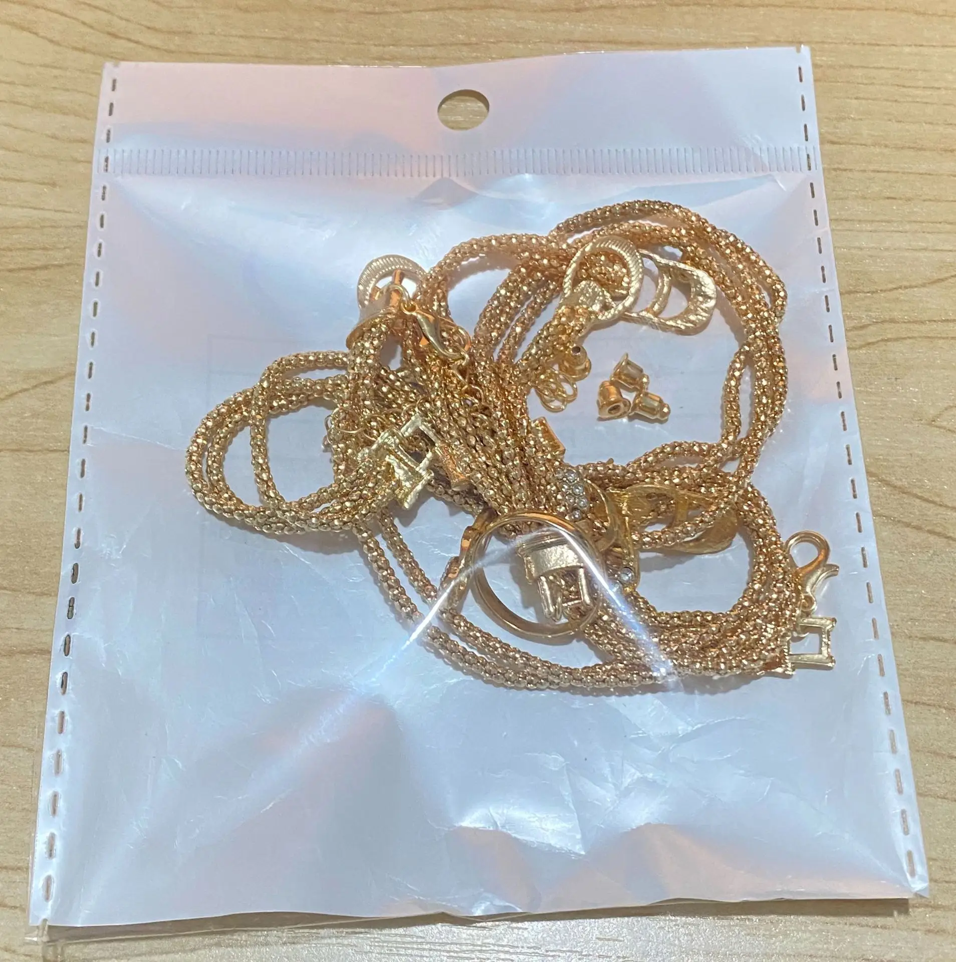 Gold Plated European Necklace Set with Diamond Earrings — feature 10