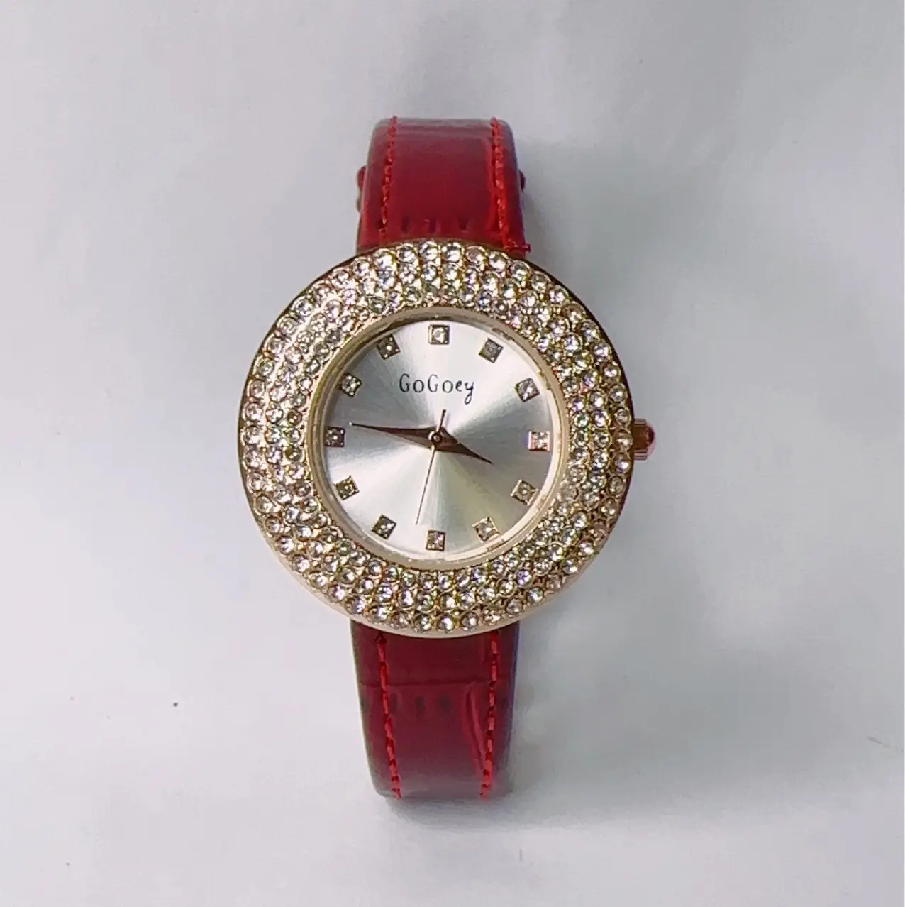 Women's Rhinestone Quartz Watch Silver Strap — feature 14