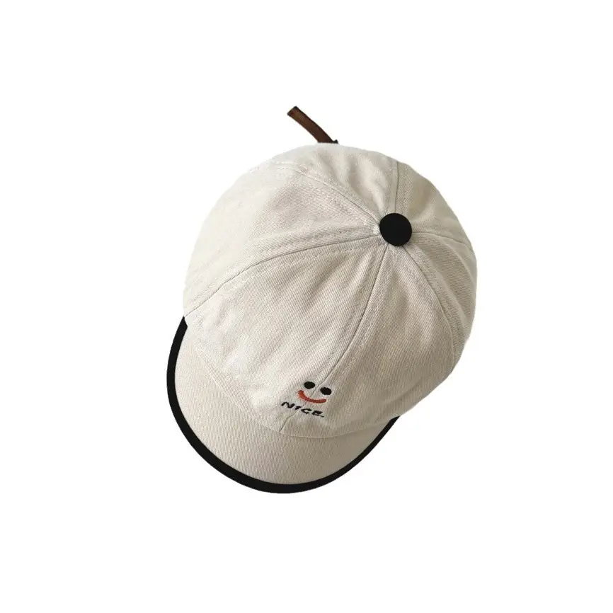 Baby Sunscreen Cap White 2025 Spring Autumn Ins
