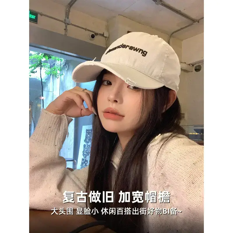 Women's Black Denim Baseball Cap with "Deternderawng" Logo - Image 9