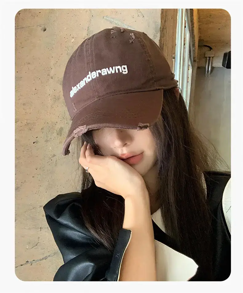 Women's Black Denim Baseball Cap with "Deternderawng" Logo — feature 8