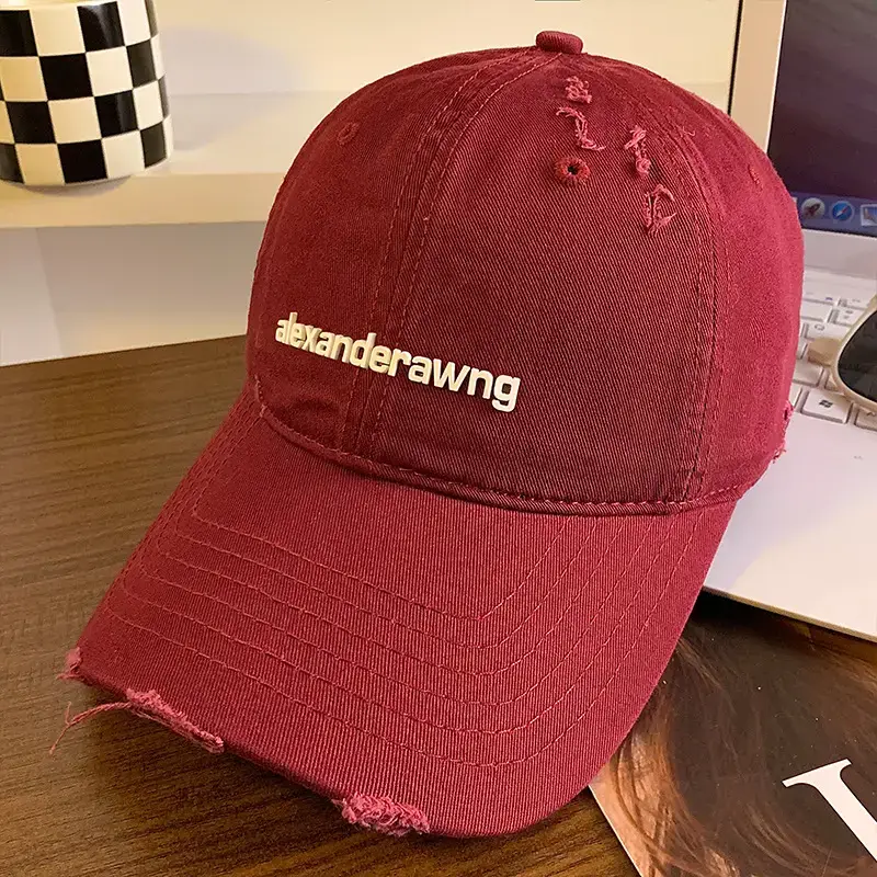 Women's Black Denim Baseball Cap with "Deternderawng" Logo - Image 6