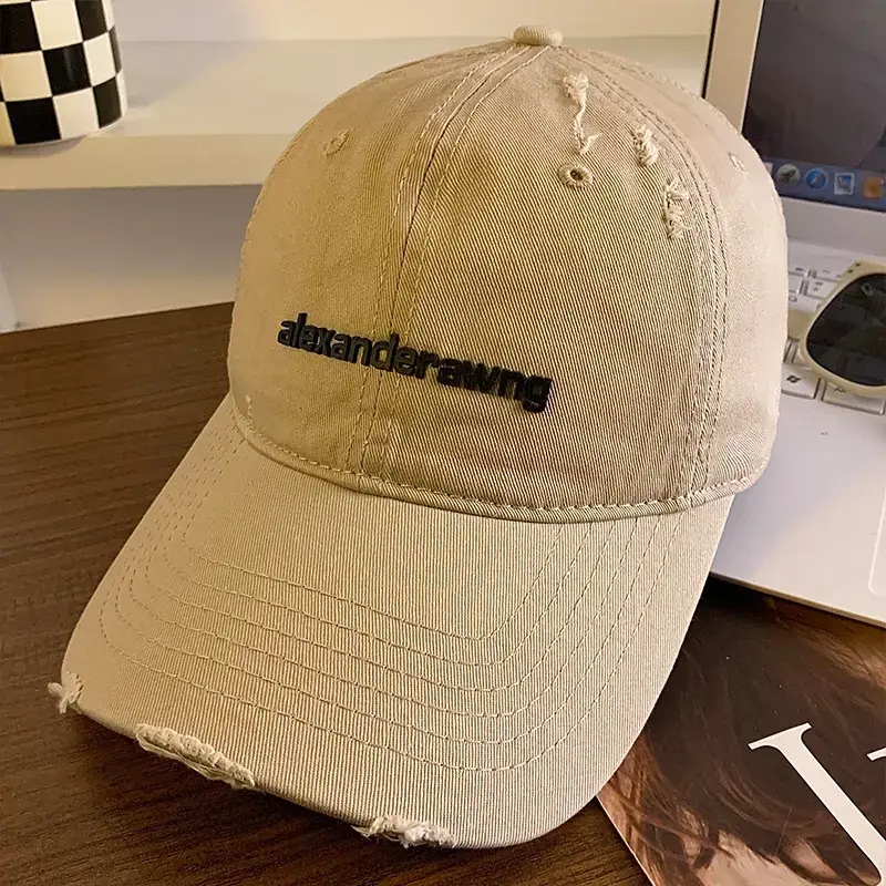 Women's Black Denim Baseball Cap with "Deternderawng" Logo - Image 7