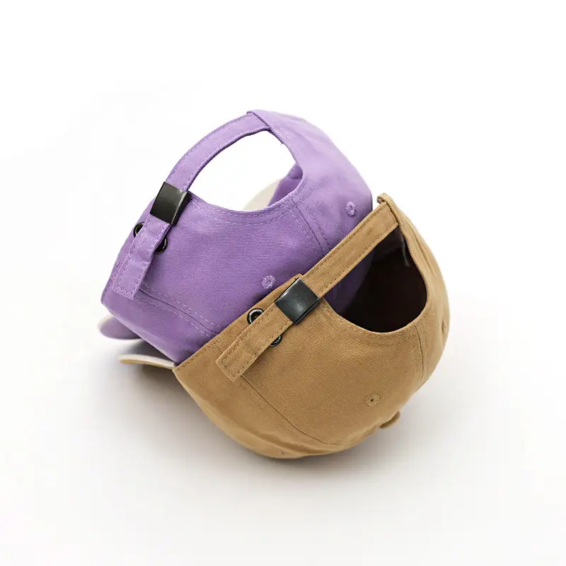 Children's Purple Embroidered Baseball Cap - Image 9