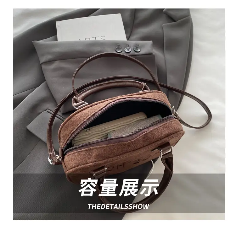 Women's Soft Leather Shoulder Bag with Cute Charm — feature 8