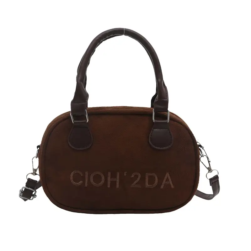 Women's Soft Leather Shoulder Bag with Cute Charm - Image 5