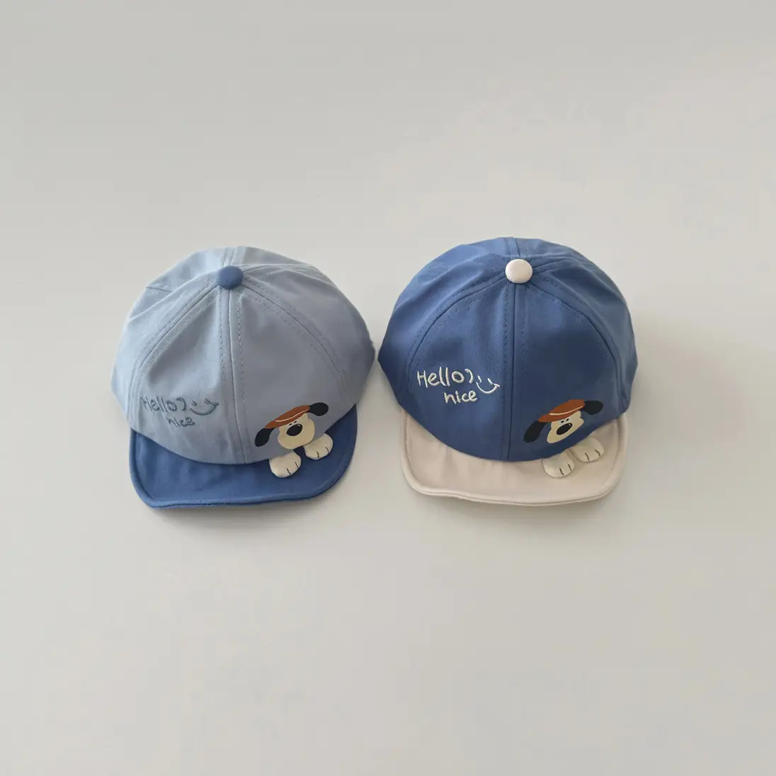 Brown Cartoon Baby Cap with Face Design - Image 35
