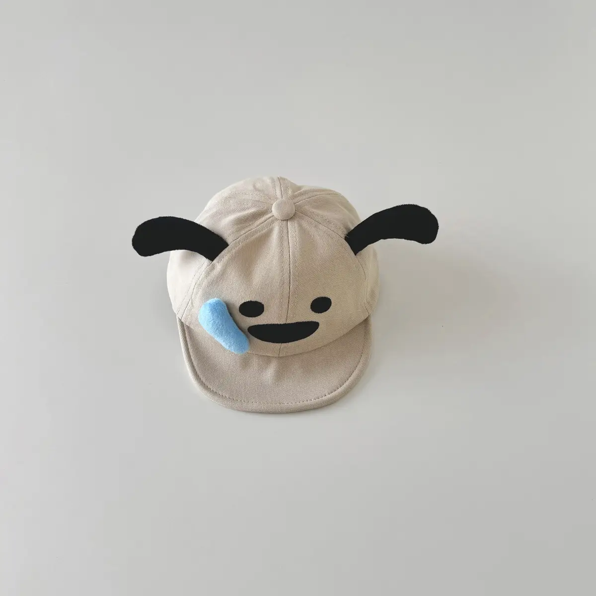 Brown Cartoon Baby Cap with Face Design - Image 16