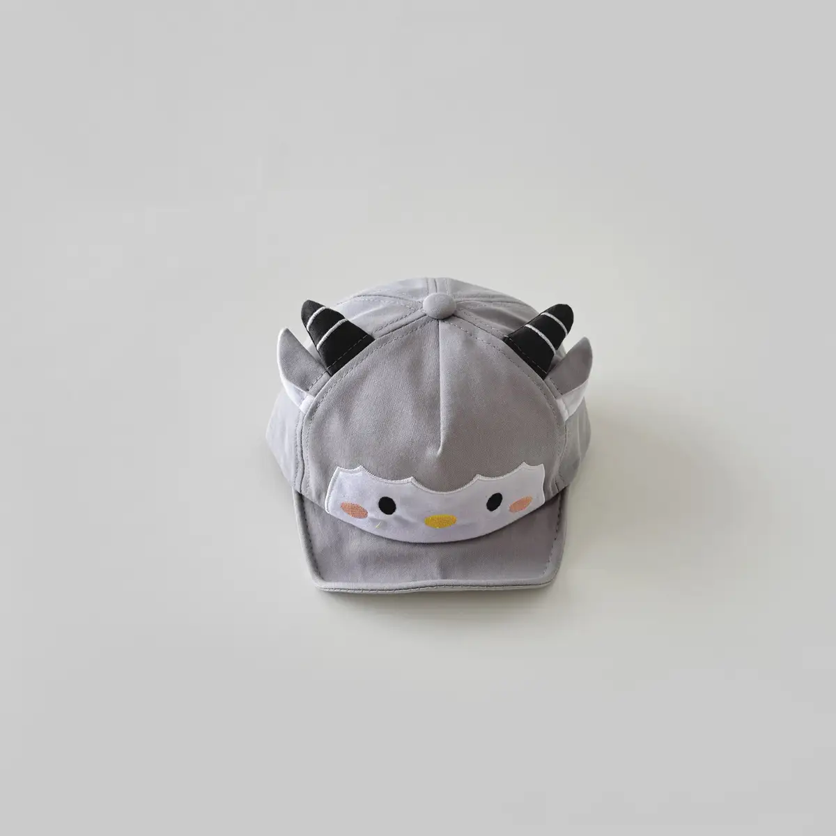 Brown Cartoon Baby Cap with Face Design - Image 20