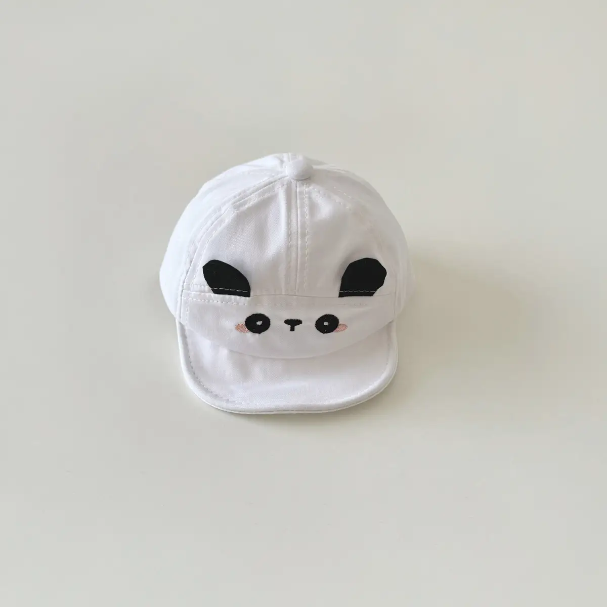 Brown Cartoon Baby Cap with Face Design - Image 21