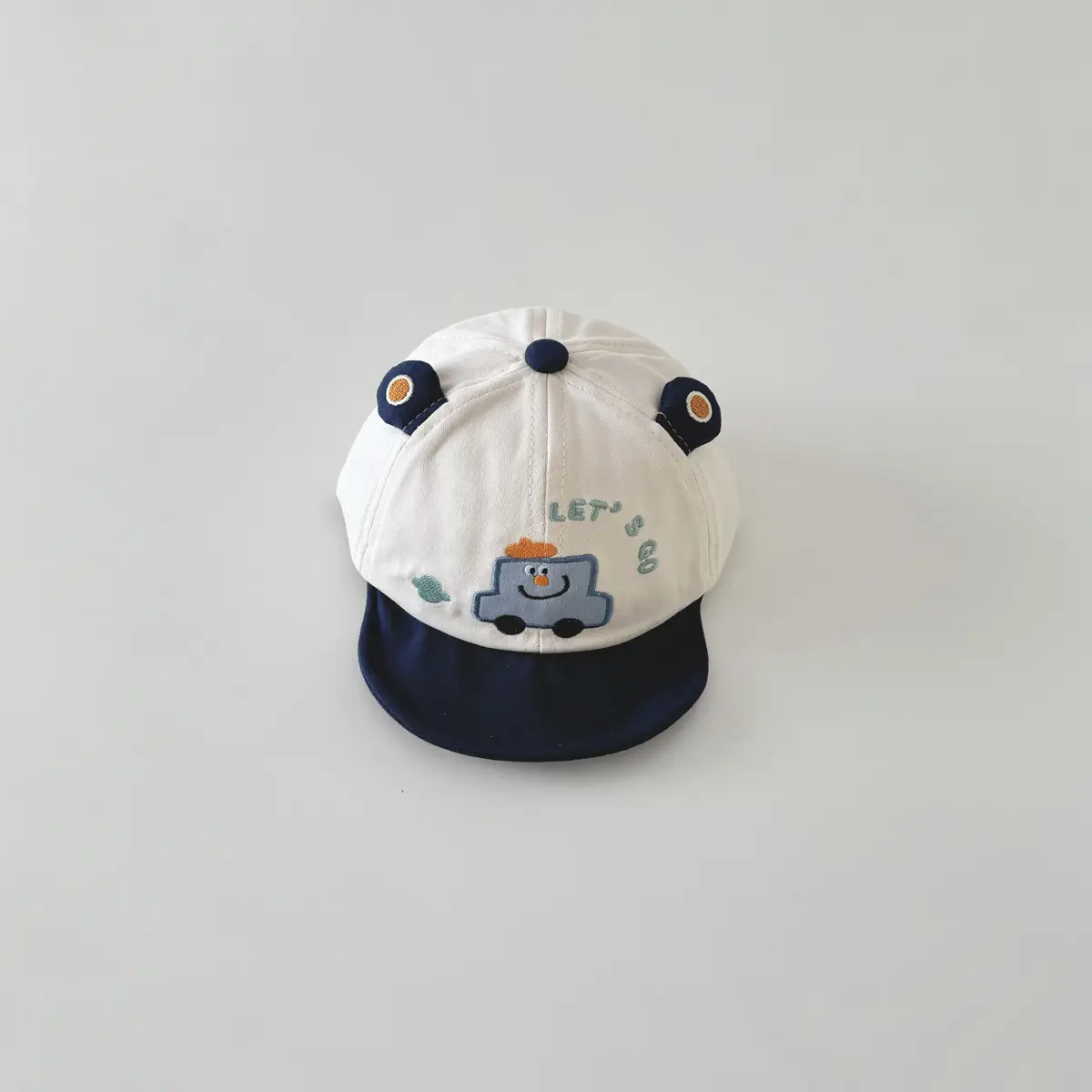 Brown Cartoon Baby Cap with Face Design - Image 27